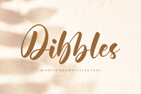 Dibbles Font — Modern Handwritten Script for Creative Projects