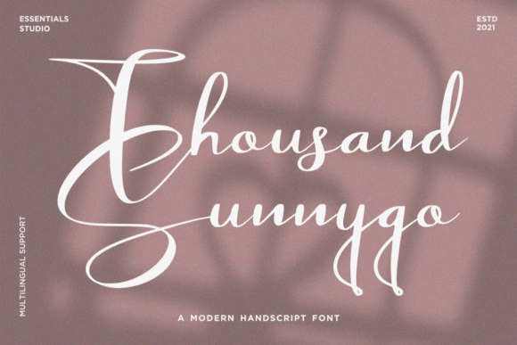 Thousand Sunnygo – The Handwritten Font That Stands Out